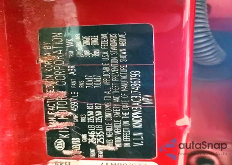 2018 Kia Sportage Lx z USA, uszkodzony, nr VIN KNDPM3AC3J7486793